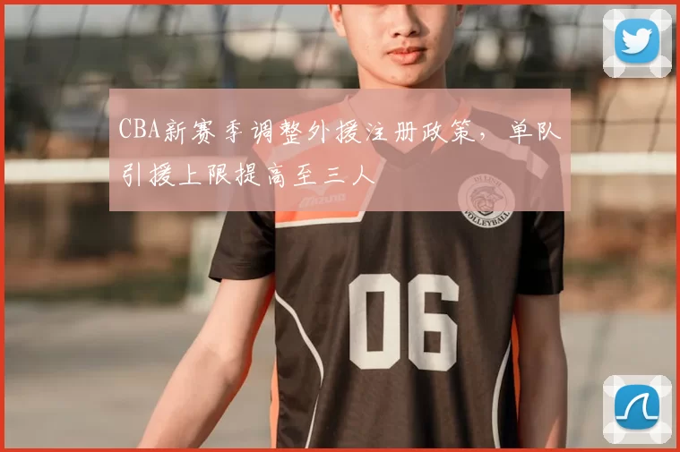 CBA新赛季调整外援注册政策,单队引援上限提高至三人