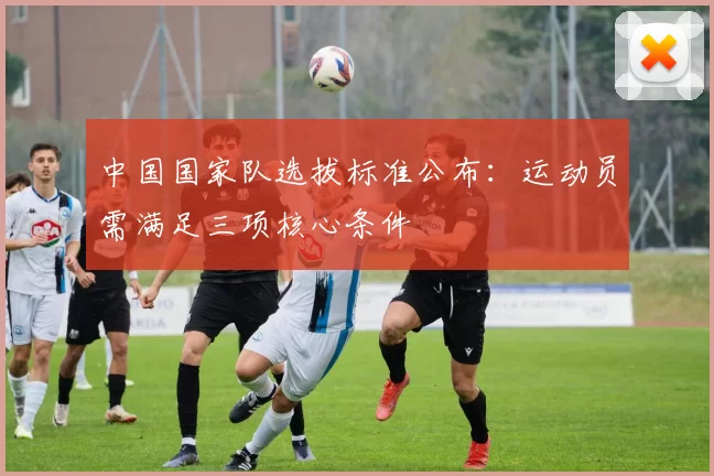 中国国家队选拔标准公布:运动员需满足三项核心条件